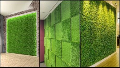 Photo of How to decorate walls with artificial grass